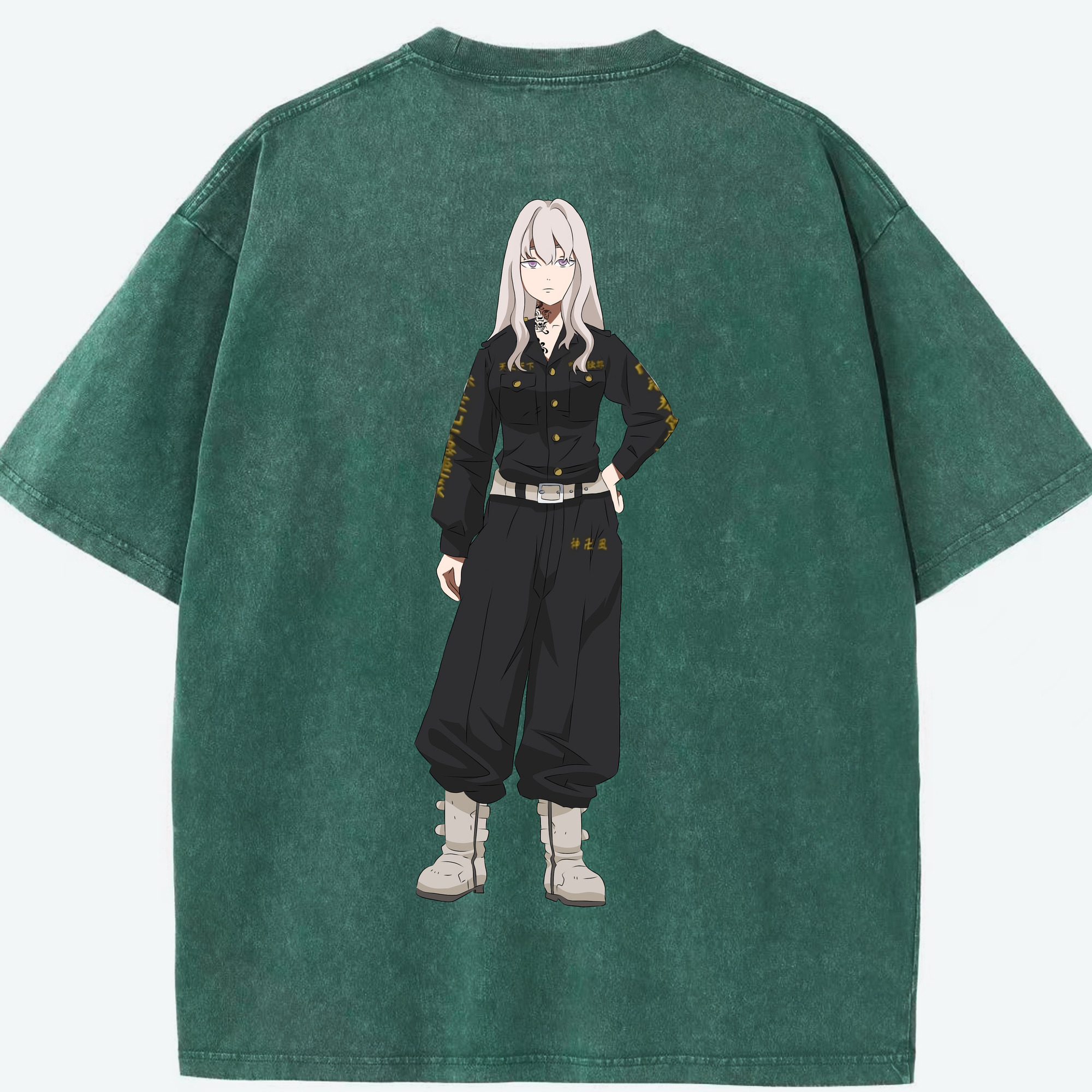 （画像用） 東京リベンジャーズ Tokyo Revengers 綿100% ヴィンテージ風 半袖Tシャツ（背面プリント）